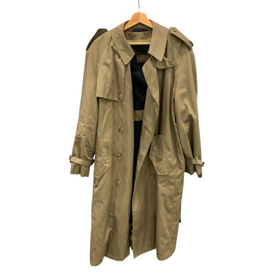 Men's Size 40S Vintage Chaps Ralph Lauren Heavy Brown Overcoat