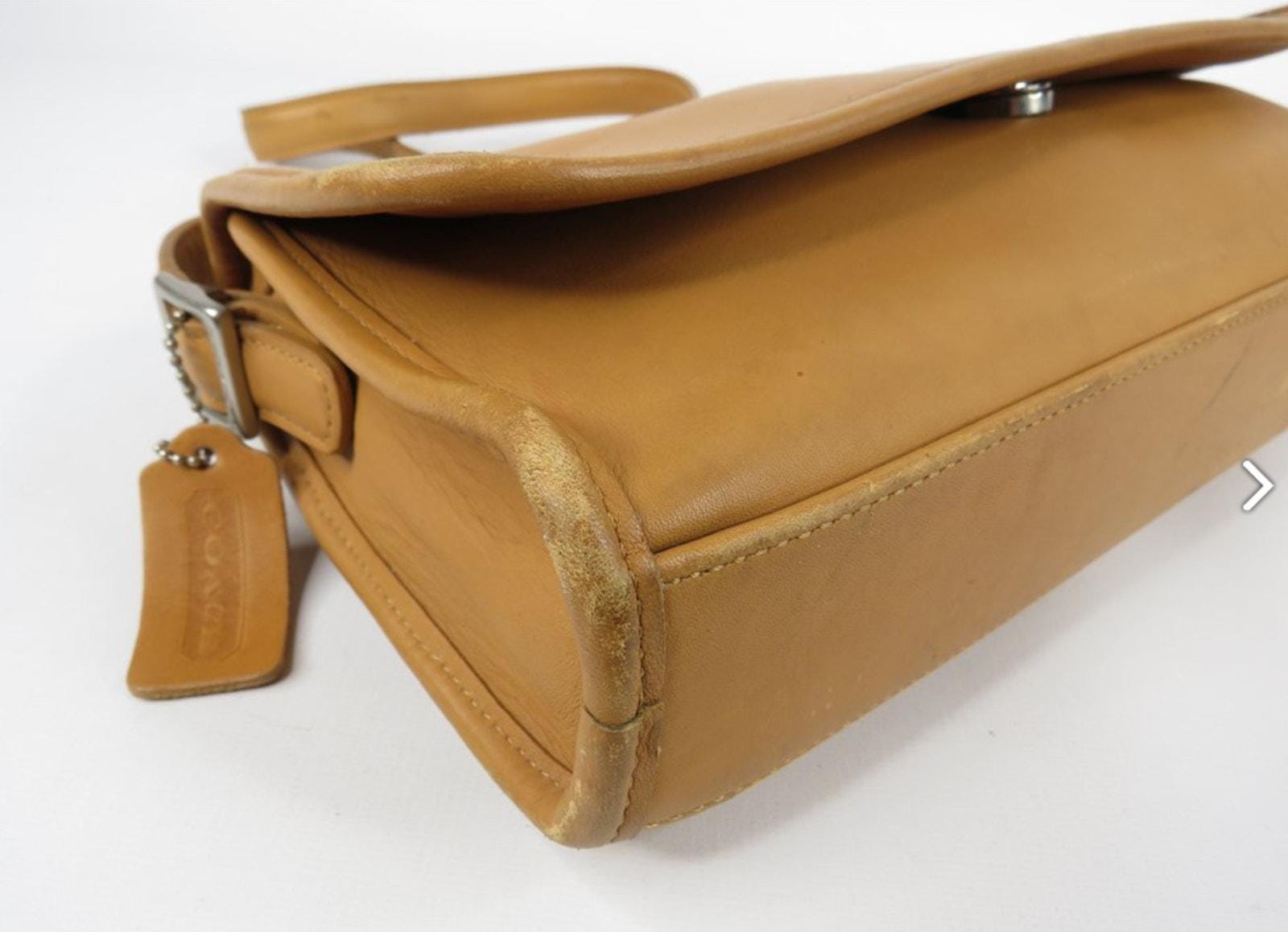 Rare Vintage Coach Glove-tanned Leather Messenger Bag – Made in