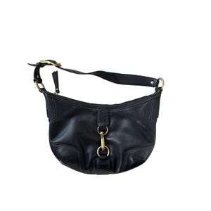 Coach Hampton Hobo Bag Black Glove Leather Horsebit Hardware - Etsy