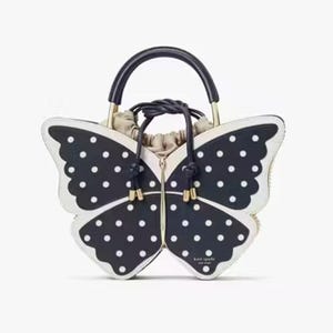 KATE SPADE ラッキーチャーム パヴェ バタフライ スタッド Kate Spade Wing It Polka Dot Wicker Butterfly Satchel