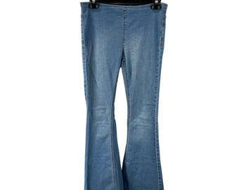 Spodnie jeansowe Free People Flare | Rozmiar 26 | Elastyczny, wciągany denim w kolorze jasnego spranego denimu