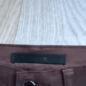 Joe's Jeans The Charlie hoge taille gecoate skinny enkelmaat 28 bruin mokka rijden afbeelding 6