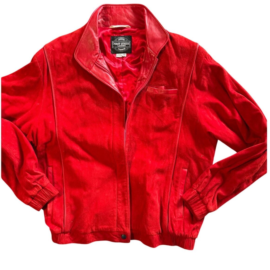 ヴィンテージ品 赤色スエードジャケット S115959896 - ジャケット