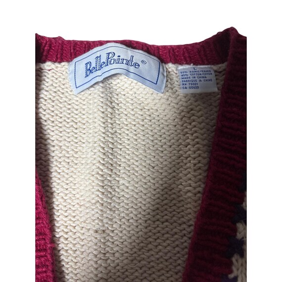 Vintage Bellepoint Pumpkin Harvest Cardigan Sweater Acorn Buttons