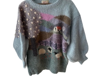 Rare Vintage Susie Lee Mohair Sweater Hand-Knitted in England – Covent Garden M/L