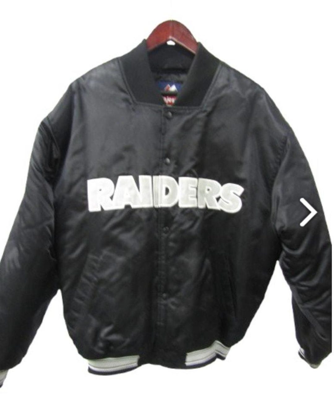 【デッドストック】ヴィンテージ　RAIDERS BOMBER JACKET VTG 90s Rare NFL Oakland Raiders Leather Bomber Jacket 2XL