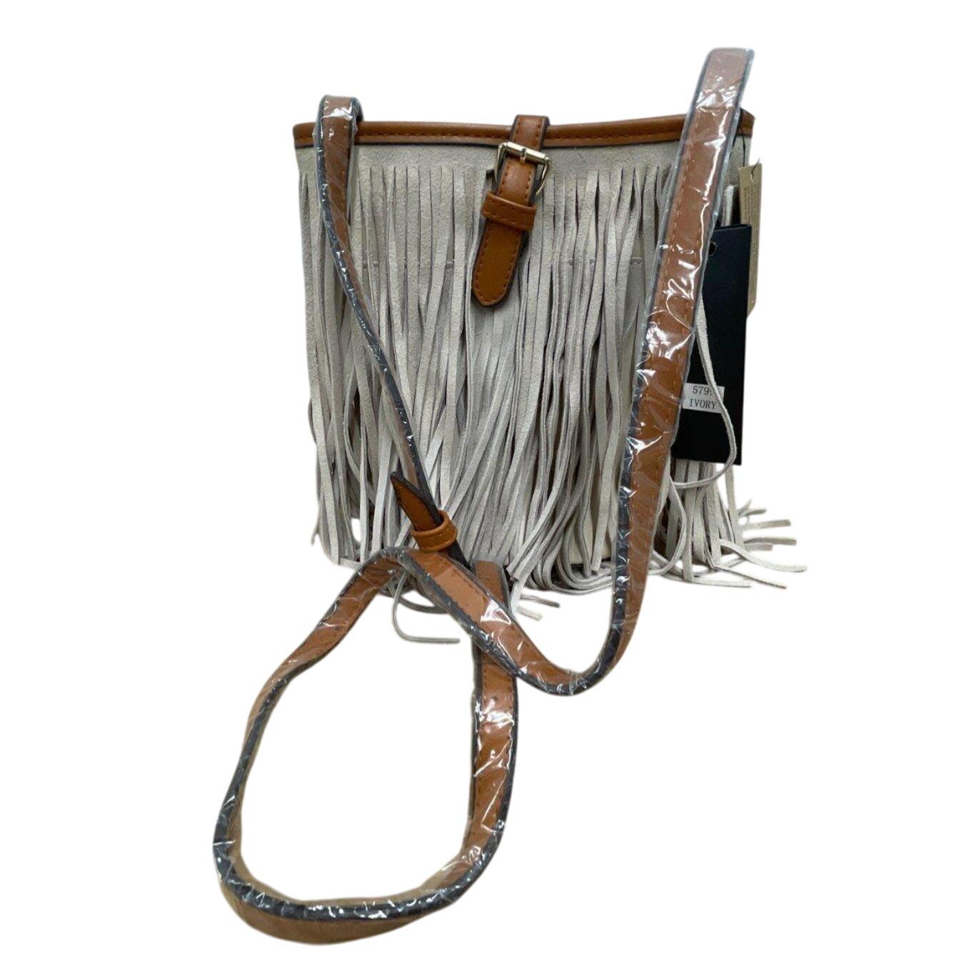 Street Level Fringe Bucket Bag NWT Leather Boho Western  display picture 1