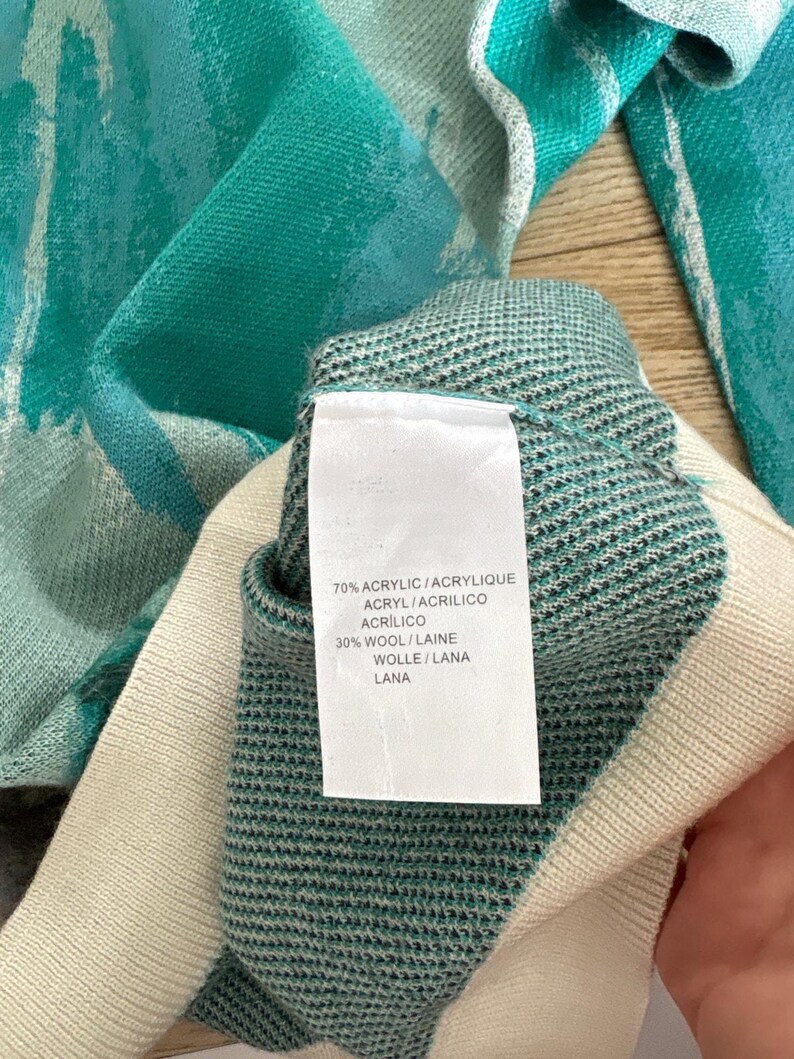 Anthropologie Lauren Walcott Llama Watercolor Sweater image 3