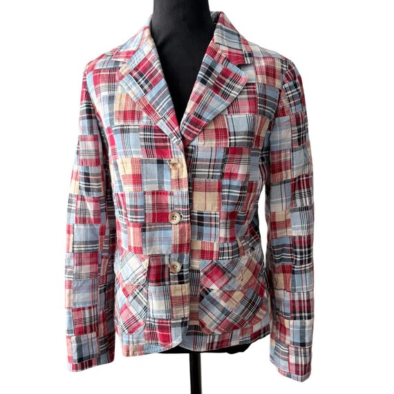 Women’s Small Pendleton Madras Patchwork Cotton B… - image 1