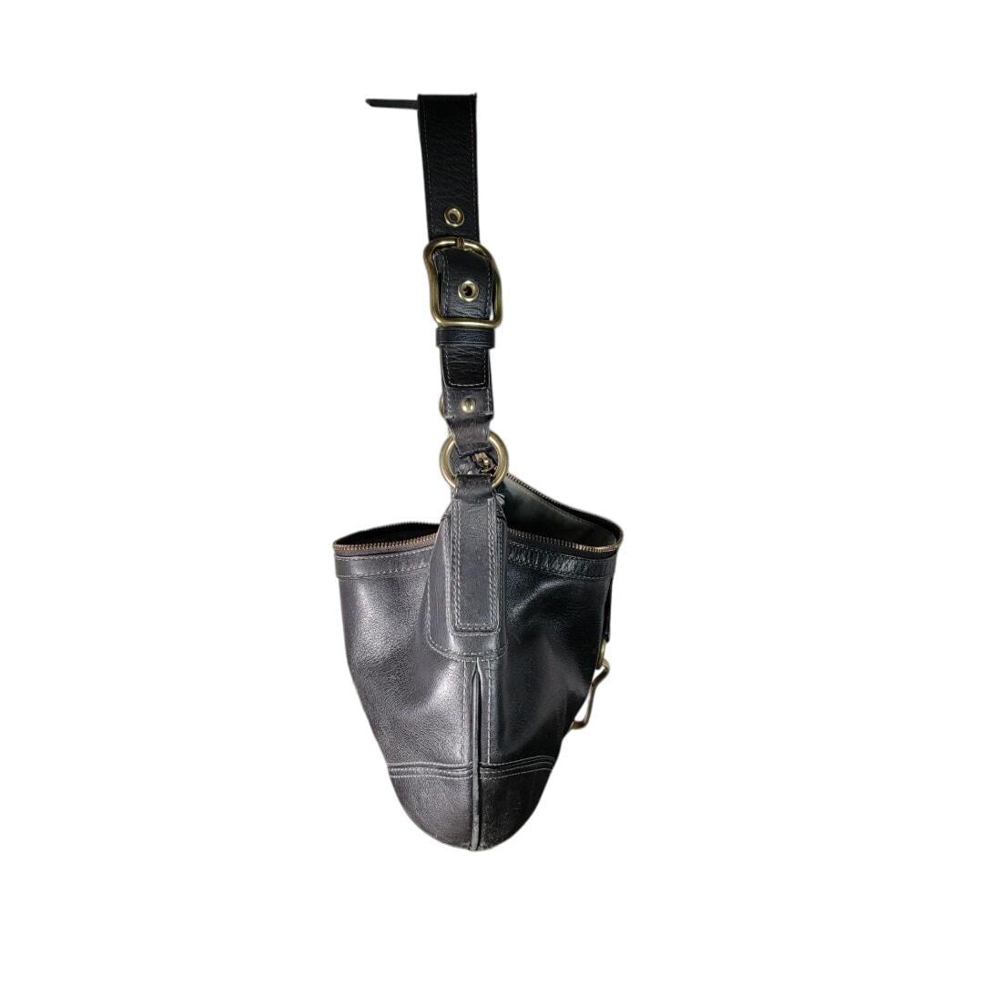 バッグ COACH Vintage Leather Black Shoulder Bag Coach Black Leather Shoulder Bag Brass Hardware Vintage - Etsy Canada