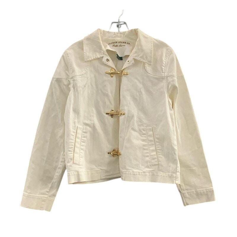 Ralph Lauren Jeans Co Fireman Clasp Toggle Jacket White Large Rare