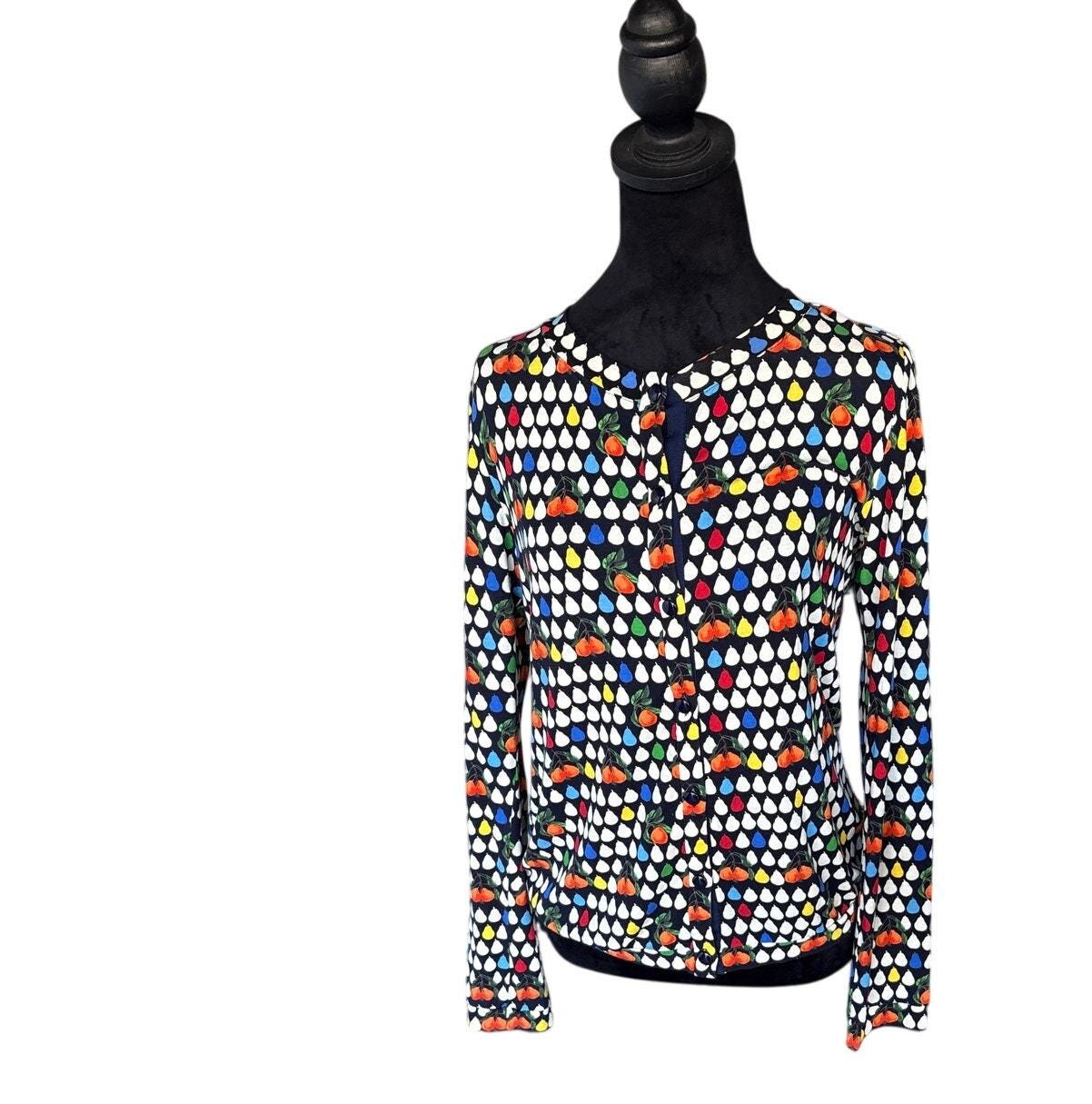 49AV Junko Shimada Novelty Print Cardigan Japan Size 40 - Etsy