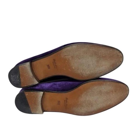 Ralph Lauren Purple Label Brown Suede Smoking Slippers Loafers Made in Italy Ralph Lauren Purple Label Men main image 2