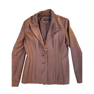 Vintage Jones New York Leather Jacket - Etsy Vintage Jones New York Leather Jacket - Etsy