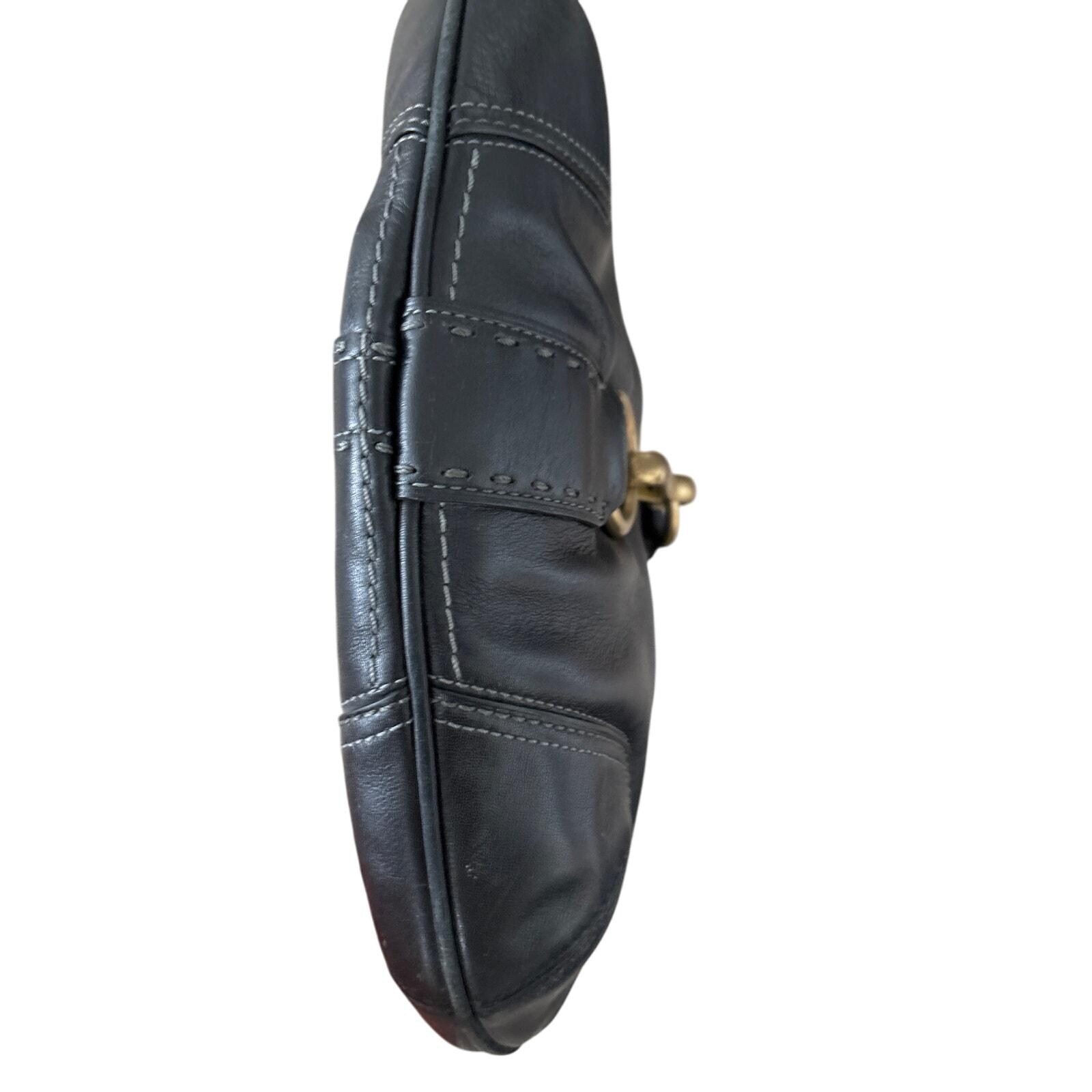 Coach Hampton Hobo Bag Black Glove Leather Horsebit Hardware - Etsy