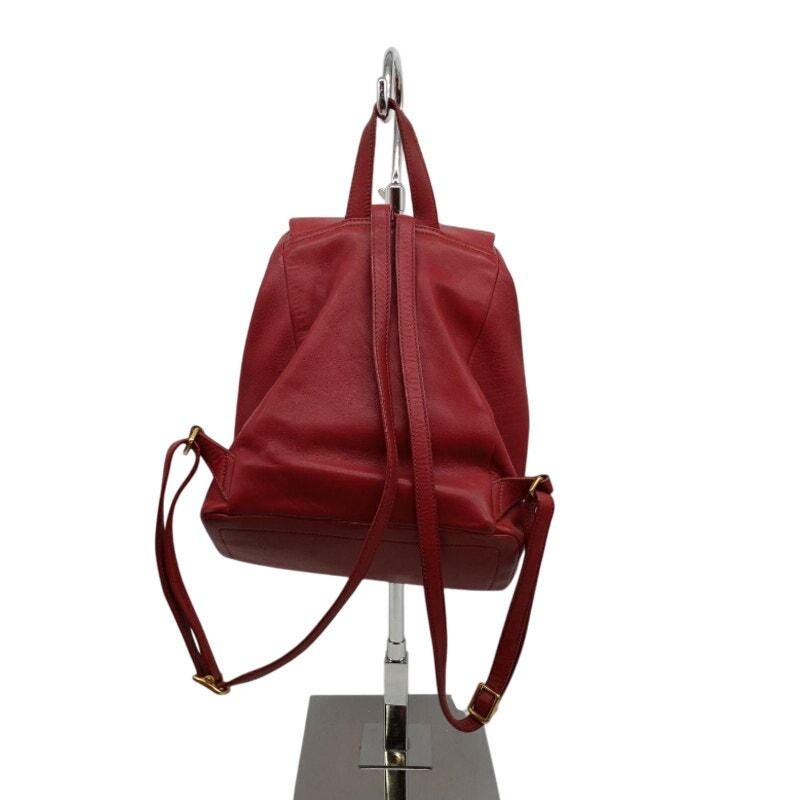 バッグ Vintage Coach Backpack Leather Red USA Vintage Coach 4134 Red Leather Backpack Daypack Rucksack