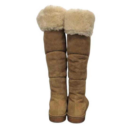 靴 UGG Samantha size 38 UGG Samantha Chestnut Suede Knee High Shearling Cuff Boots Women's