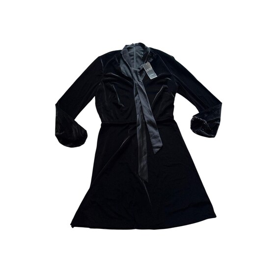 ralph lauren black velvet dress Velvet midi dress in black - Polo Ralph Lauren