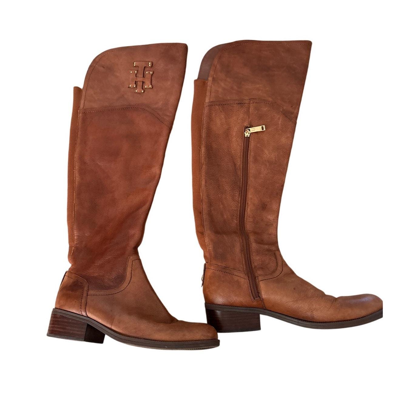 New Tommy Hilfiger Upper Leather Brown Boots. Size 9.5 Premium Tommy Hilfiger Mens Hiking Boots in Brown Leather main image 3