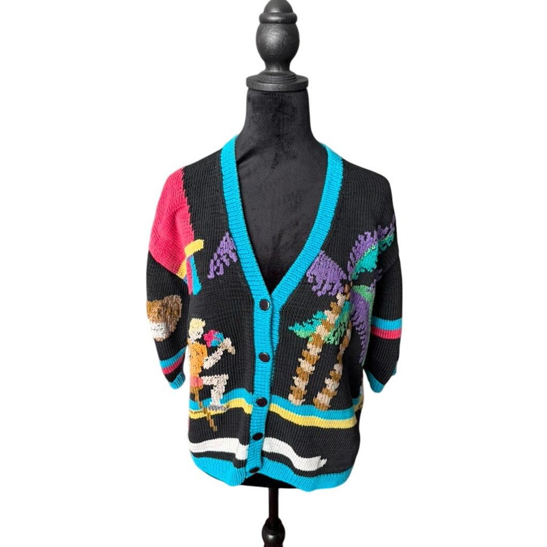 Magnifique pull Angora Et Autres ANNY BLATT taille 38 Tricoté Main NEUF