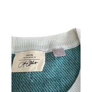 Anthropologie Lauren Walcott Llama Watercolor Sweater image 2
