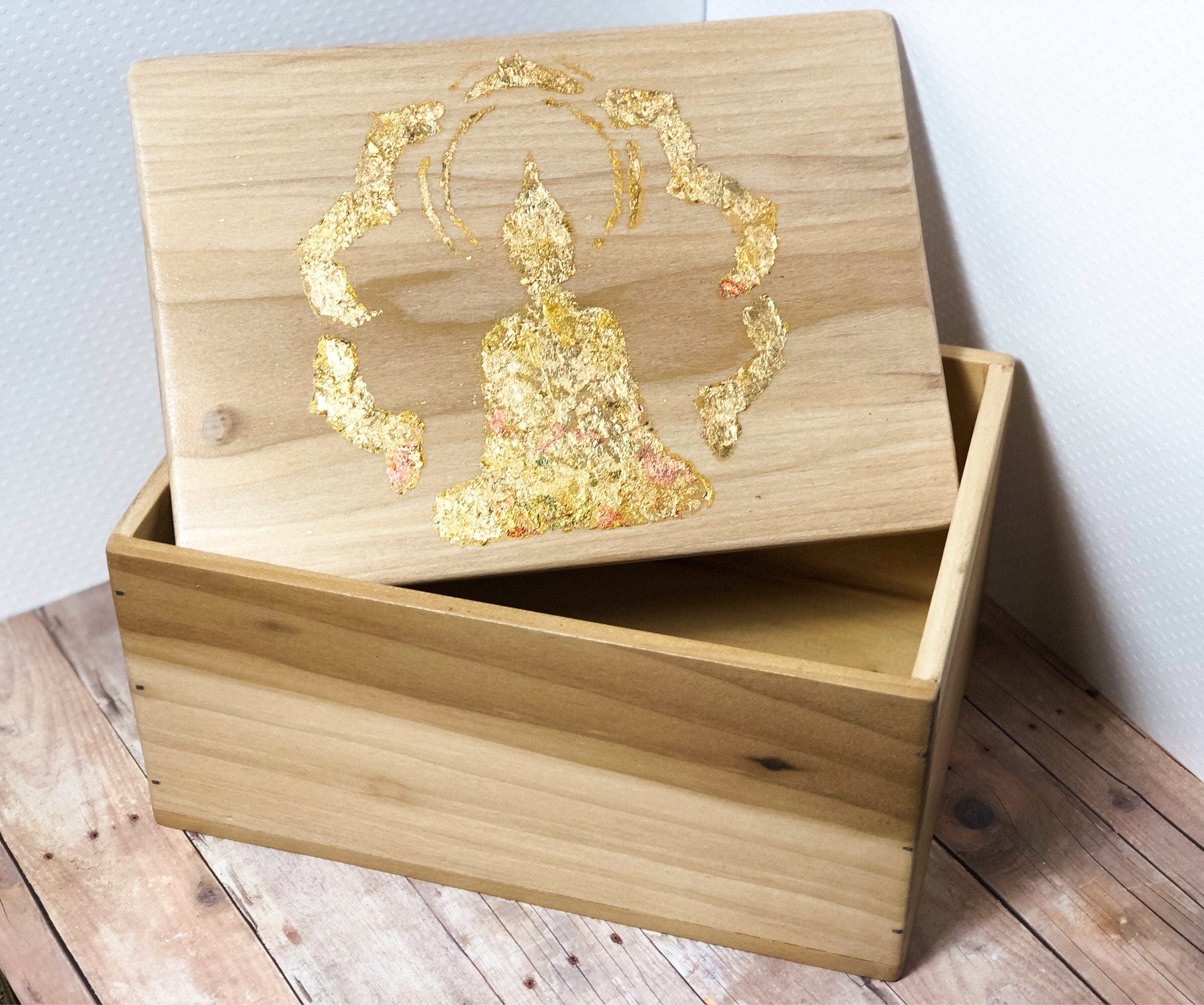 Handmade Wooden Buddha Boxes Wooden Storage Meditation Gift Etsy