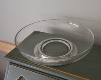 Mid-Century modern Serving bowl w/ Sterling Silver base