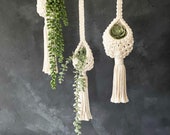 Hanging Macrame Plant Pod Boho Decor Plant Pods Large