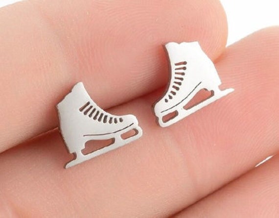 Figure skate earrings sale