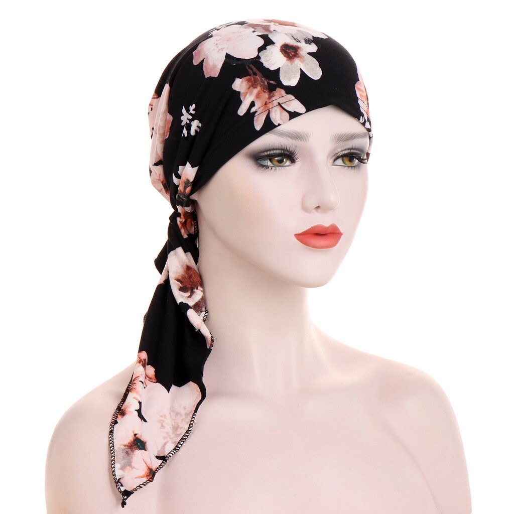 beanie over head