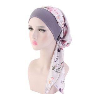 Chemo Headwear Beanie With Scarf Turban Head Wrap for Hair - Etsy UK