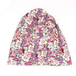 Chemo Beanie Hat Cap Headwear Super Soft Cotton Headwear Floral Cap Hat ...