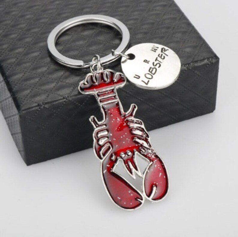 Lobster Keyring Gift You're My Lobster LOVE Heart Gift Etsy
