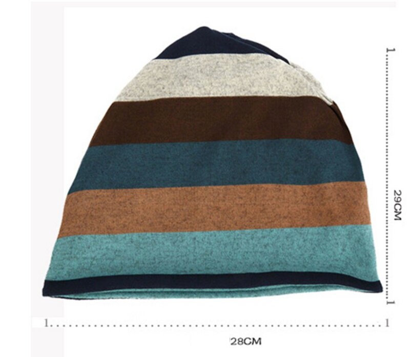 Chemo Beanie Hat Headwear Stripe Cap 