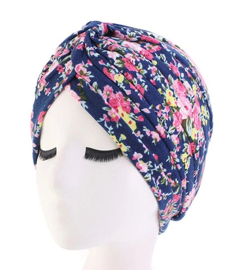 Chemo Beanie Headwear Stretch Chemo Hair Loss Floral Super Etsy UK