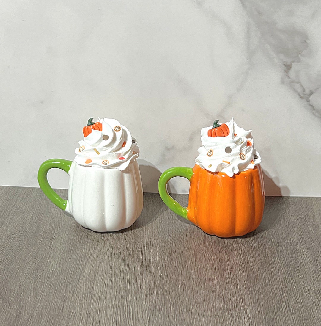 Mini Pumpkin Mug Pumpkin Mug With Whipped Topping Fall Etsy