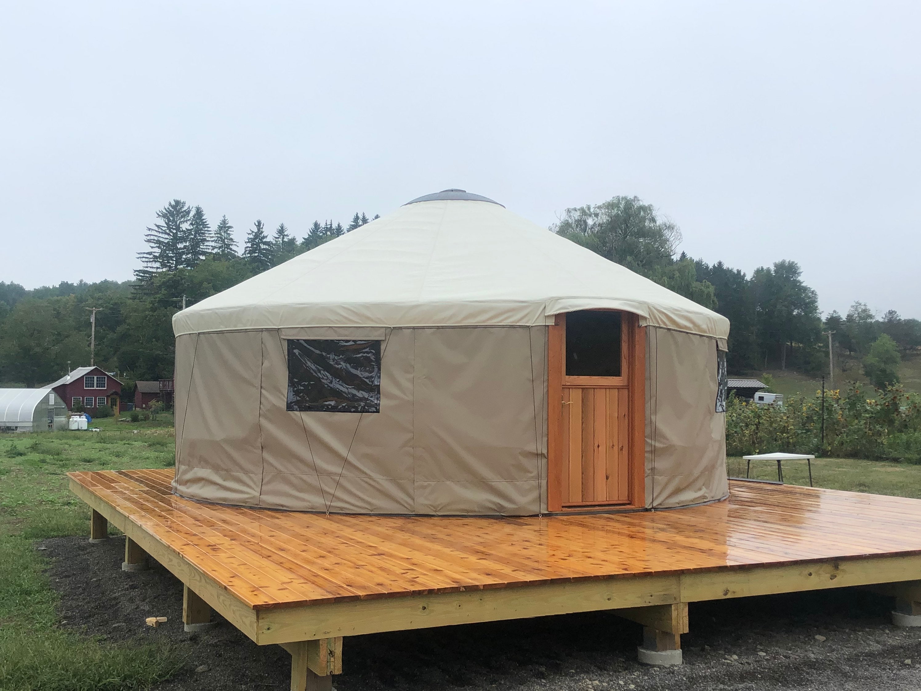 ◆YURT◆ Pote_Vintage Brown [YB321_VBR] Birch Twenty | 20-Foot Yurt Kit — Smiling Woods Yurts
