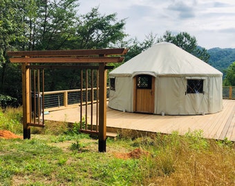 20' Deluxe 4 Season Living, Insulated Hardwood Package, Full Time Dwelling - by Pisgah Yurt Craft