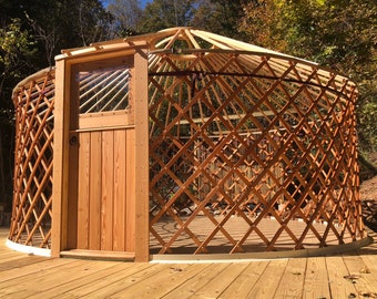 16ft Eco Yurt, Airbnb Suite, Glamping / HipCamp, Yoga Studio