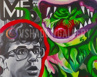 Little Shop of Horrors Audrey II painting poster PRINT
