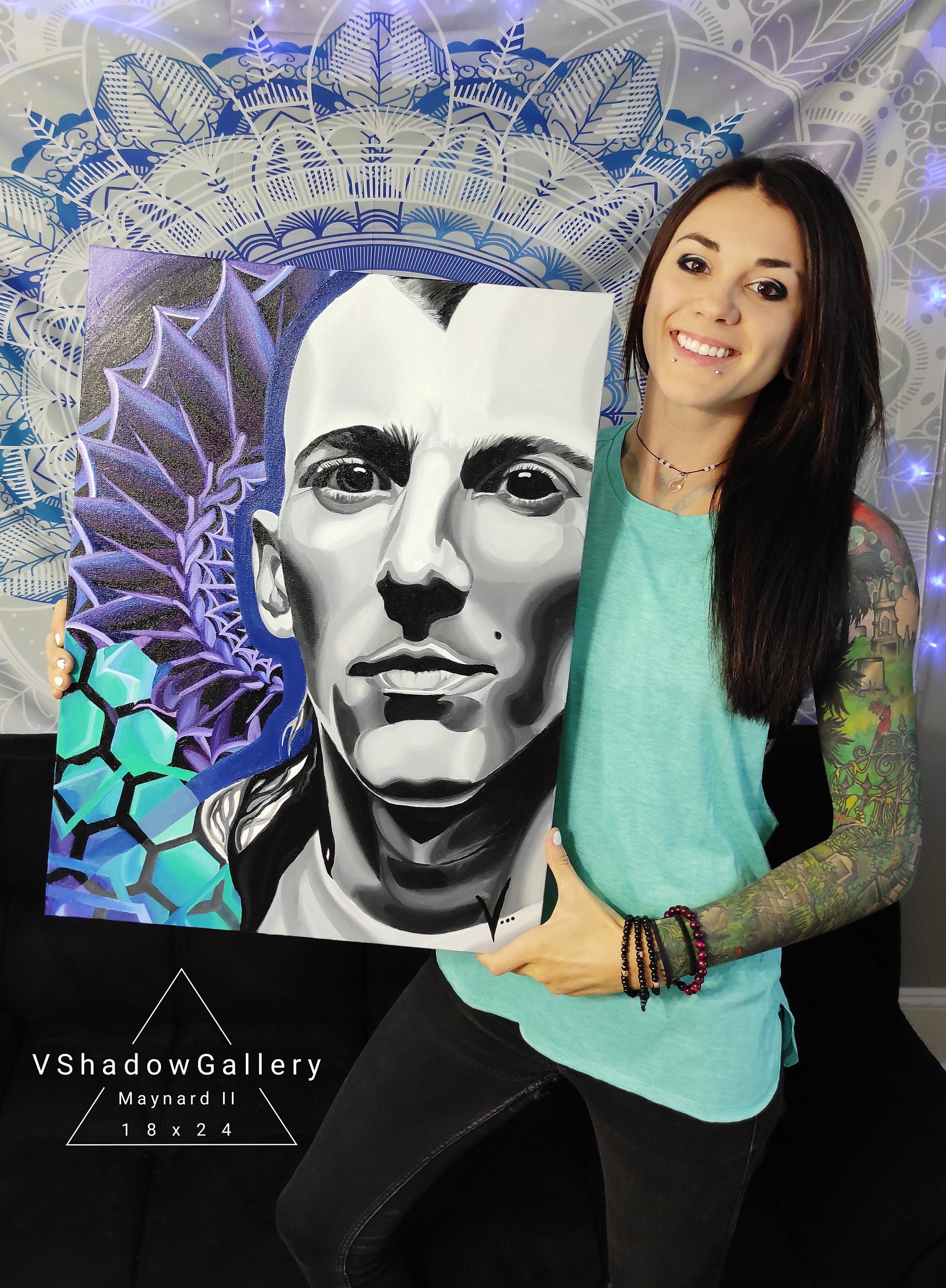 Maynard James Keenan painting poster PRINT Etsy