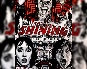 The Shining hand painted design quality PRINT