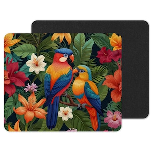 Tropical Birds Anti - slip mouse pad Office Gift Mousemat Mousepad Rectangle Mousepad Desk Mouse Pad