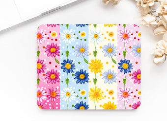 Mixed Daisies Anti - slip mouse pad, Office Gift, Mouse mat, Rectangle Mousepad Desk Mouse Pad