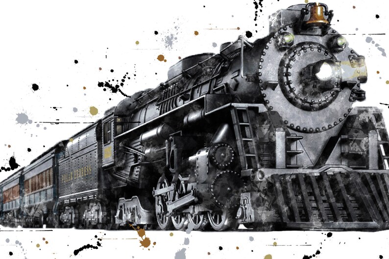 Printable Polar Express Train Wall Art Polar Express Print Etsy Printable polar express train wall art polar express print etsy