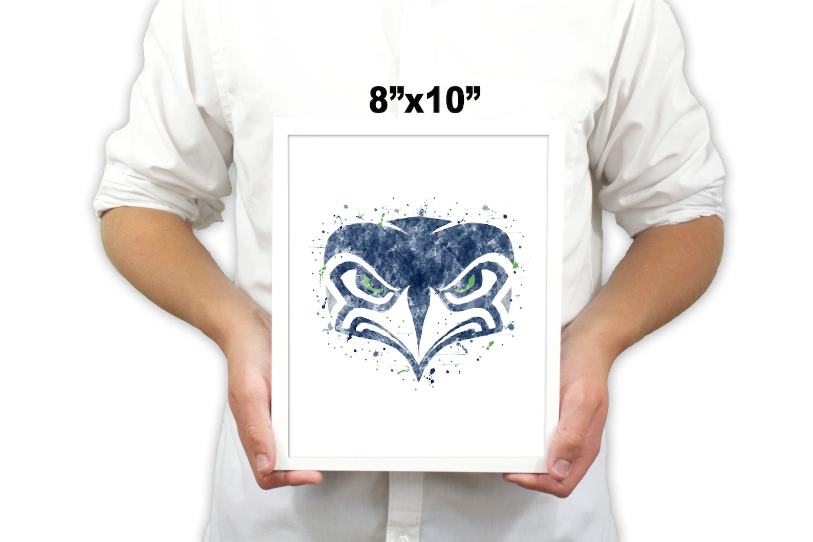 Printable Seahawks Watercolor Football Wall Art Seattle - Etsy
