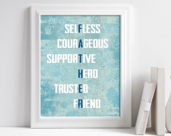 Father Poem, Father's Day Print, Father's Day Printable, Father's Day Gift Ideas, Printable Gift for Dad, Dad Print, Father Quote