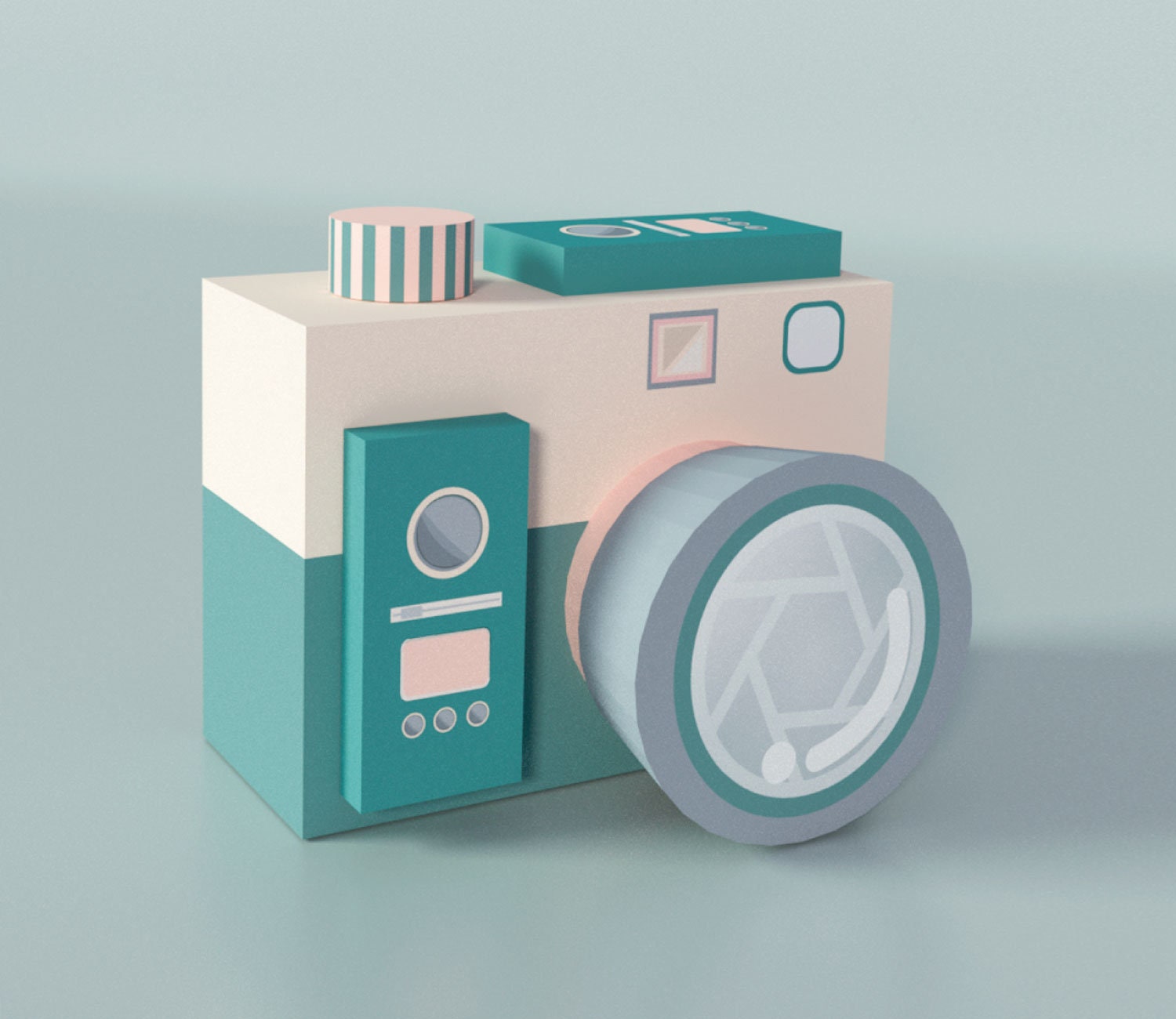 Vintage Gift Box, Retro Camera Box, Candy Box, Toy Box, Camera