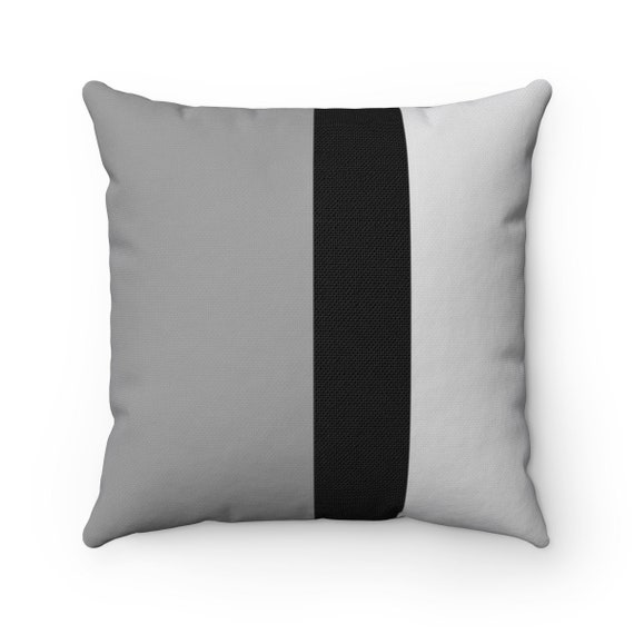 Gray Color Block Pillow Neutral Colors Gray Color Block Pillow Neutral Colors