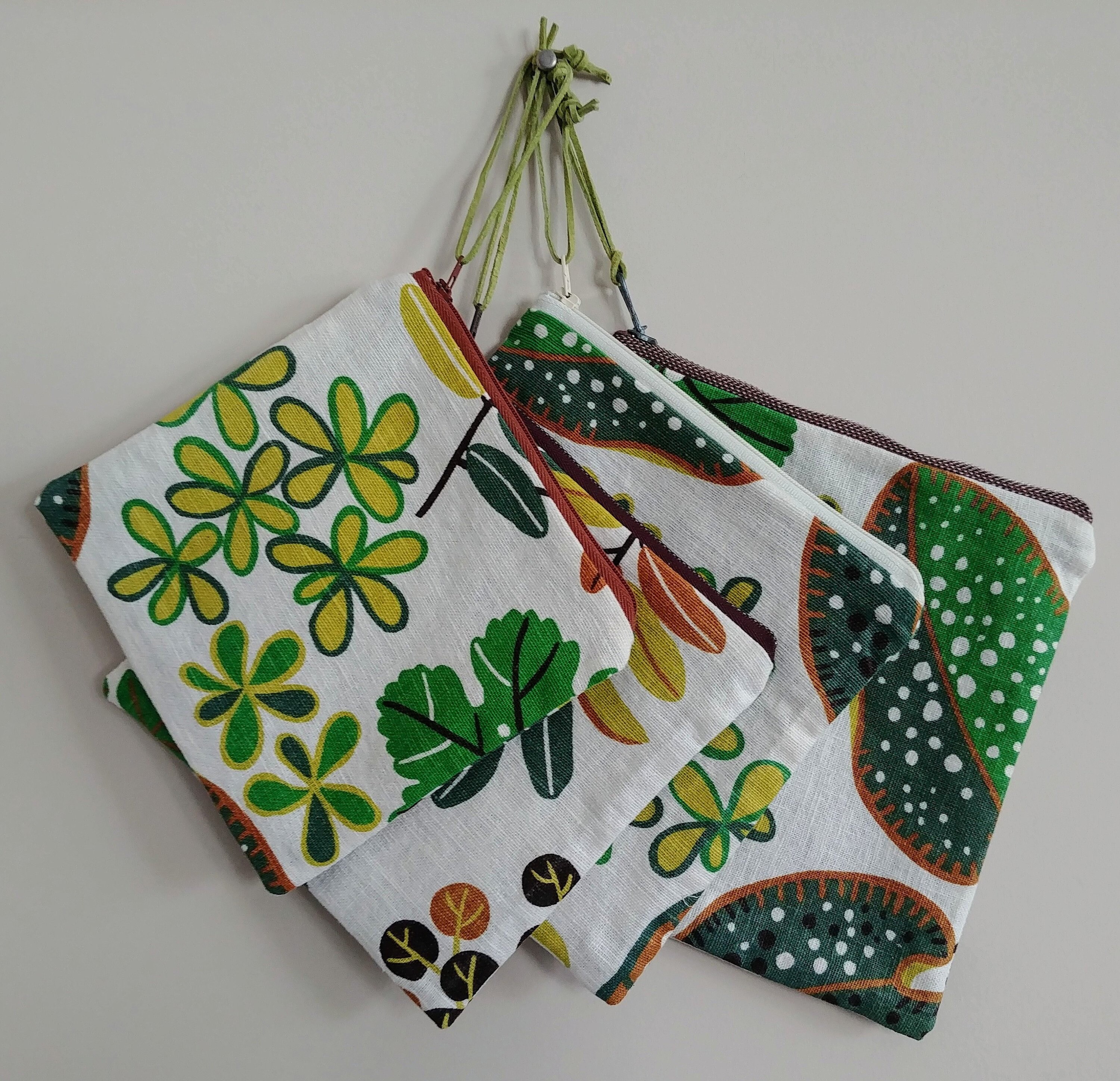Ecofriendly Upcycled Linen And Cotton Zippered Plant Etsy